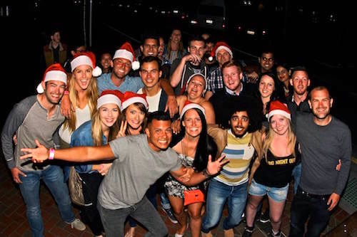  Christmas party ideas Queenstown pub crawl Big Night Out xmas party tour santa hats